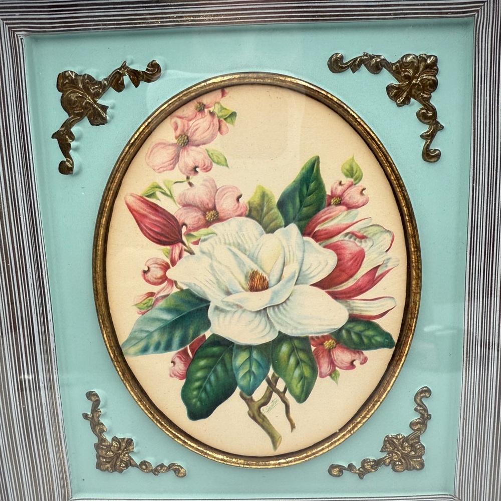 Vintage Flower Floral TMC Chicago MCM Picture Wall Decor - Picture 3 of 8